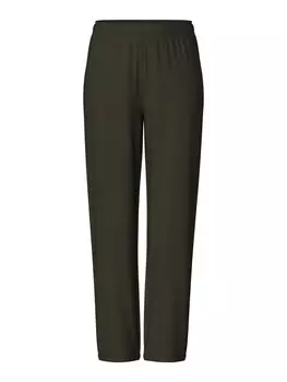 Тканевые брюки PIECES Loose fit Pants PCChilli, оливковый