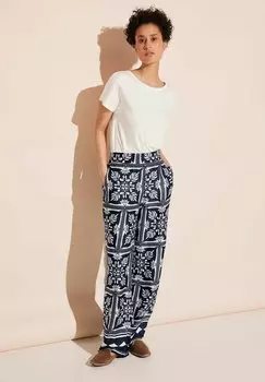 Тканевые брюки Print Street One, синие