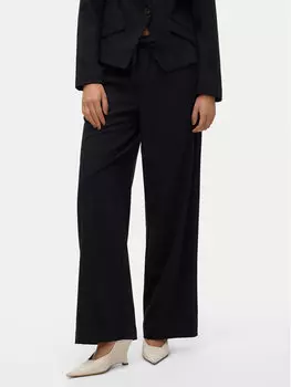 Тканевые брюки прямого кроя Vero Moda, черный