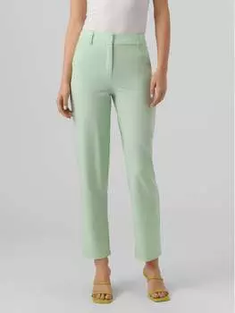 Тканевые брюки прямого кроя Vero Moda, зеленый