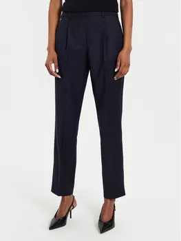 Тканевые брюки прямого кроя Weekend Max Mara, синий