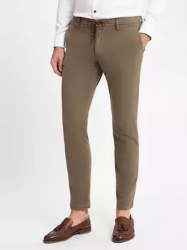 Тканевые брюки прыжки Alberto, хаки