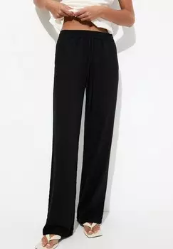 Тканевые брюки PULL&BEAR, черный