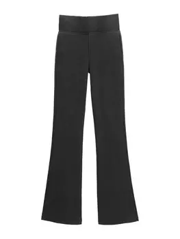 Тканевые брюки Pull&Bear Flared Pants, антрацит