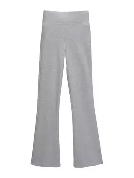 Тканевые брюки Pull&Bear Flared Pants, пятнистый серый