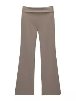 Тканевые брюки Pull&Bear Flared Pants, серый