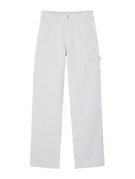 Тканевые брюки Pull&Bear Loose fit Pants, белый