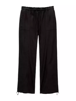Тканевые брюки Pull&Bear Loose fit Pants, черный
