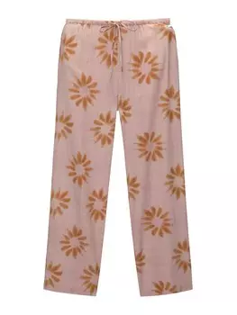 Тканевые брюки Pull&Bear Wide leg Pants, розовый