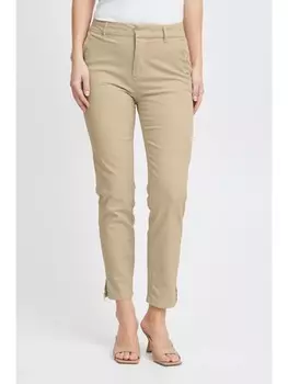 Тканевые брюки PULZ Jeans Chinohose, бежевый