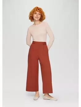 Тканевые брюки QS 7/8, красный