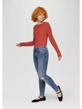 Тканевые брюки QS 7/8, синий