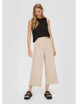 Тканевые брюки QS, бежевый