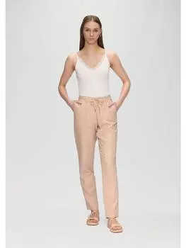 Тканевые брюки QS, бежевый
