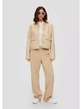 Тканевые брюки QS, бежевый