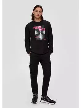 Тканевые брюки QS, черный