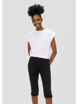 Тканевые брюки QS, черный