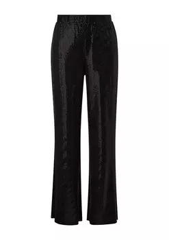 Тканевые брюки QS Flared Pants, черный