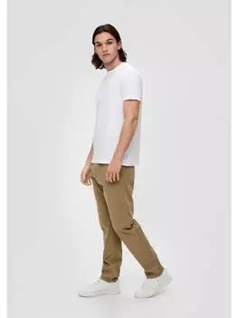 Тканевые брюки QS, коричневый