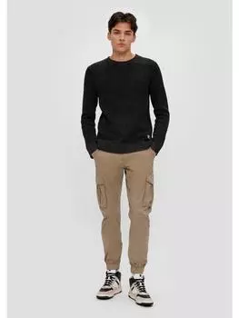 Тканевые брюки QS, коричневый