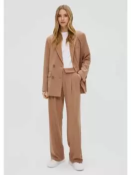 Тканевые брюки QS, коричневый