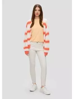 Тканевые брюки QS, кремовый