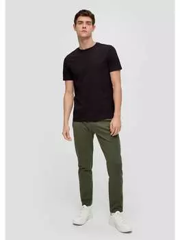 Тканевые брюки QS, оливковый