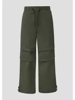 Тканевые брюки QS, оливковый