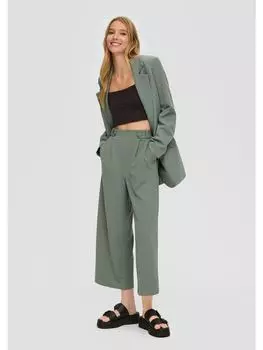 Тканевые брюки QS, оливковый