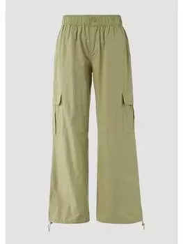 Тканевые брюки QS, оливковый