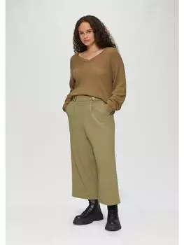 Тканевые брюки QS, оливковый