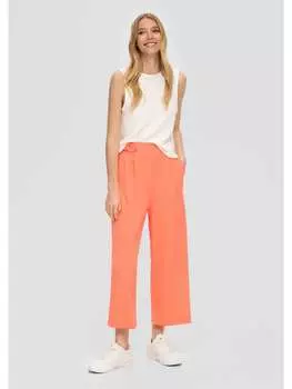 Тканевые брюки QS, оранжевый