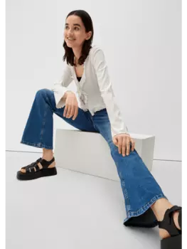 Тканевые брюки QS, синий