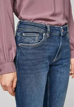 Тканевые брюки QS, темно-синий