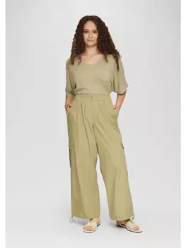 Тканевые брюки QS, зеленый
