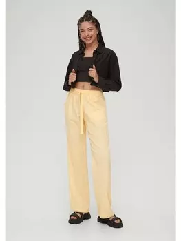 Тканевые брюки QS, желтый
