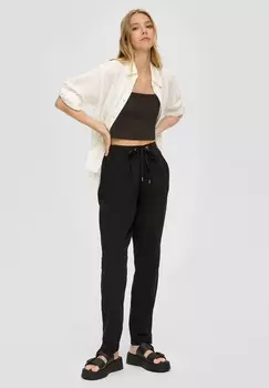 Тканевые брюки REGULAR QS, черный