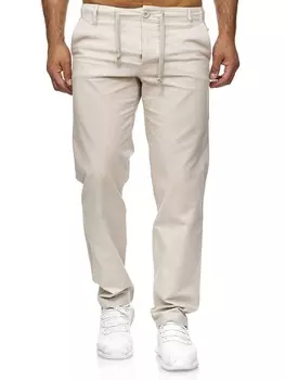 Тканевые брюки RESLAD, бежевый