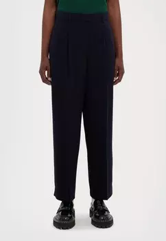 Тканевые брюки RONCHI WEEKEND MaxMara, темно-синий