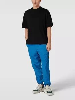 Тканевые брюки с эластичными манжетами Calvin Klein Jeans, синий