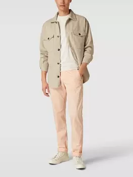 Тканевые брюки с окантованными карманами модель "Турин" Mason's, абрикос