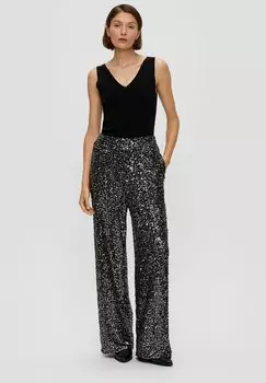 Тканевые брюки s.Oliver BLACK LABEL, черный