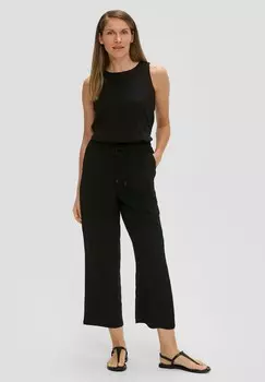 Тканевые брюки s.Oliver BLACK LABEL, черный