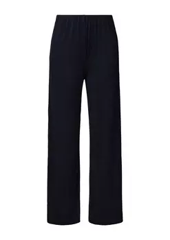 Тканевые брюки s.Oliver BLACK LABEL Wide leg Pants, темно-синий