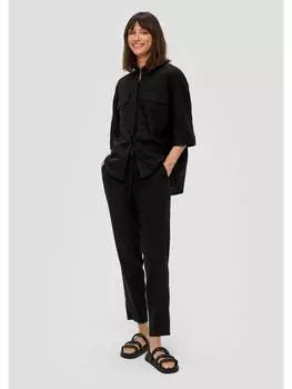 Тканевые брюки s.Oliver, черный