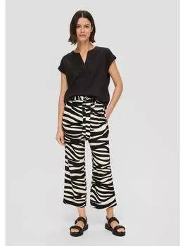 Тканевые брюки s.Oliver, черный