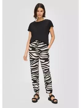 Тканевые брюки s.Oliver, черный