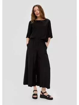 Тканевые брюки s.Oliver, черный