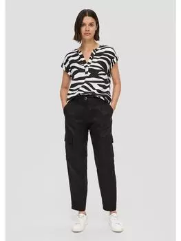 Тканевые брюки s.Oliver, черный