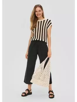 Тканевые брюки s.Oliver, черный